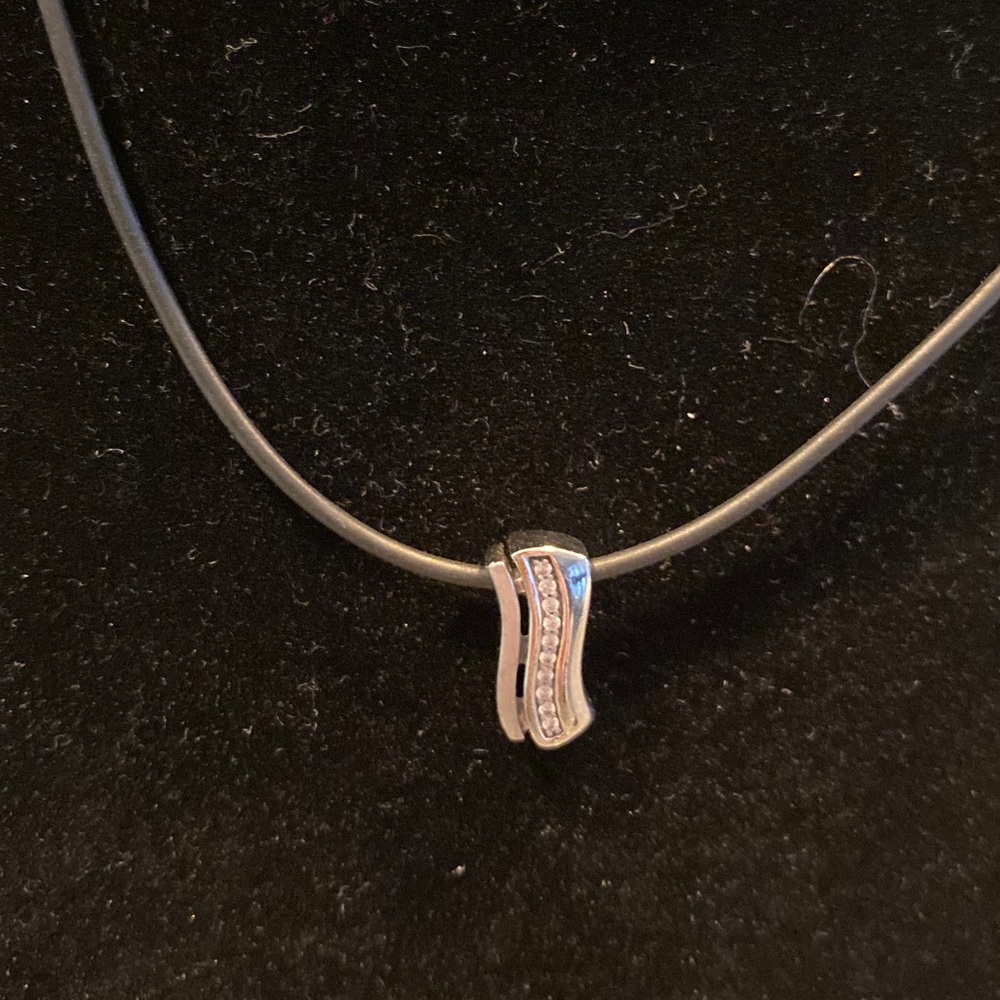 Silver Silver Petite Cord Necklace.
